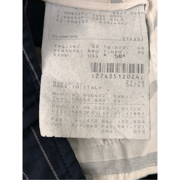 Giorgio Armani Women's Pinstripe Trouser Dress Pants, size 34 Waist - Picture 6 of 8